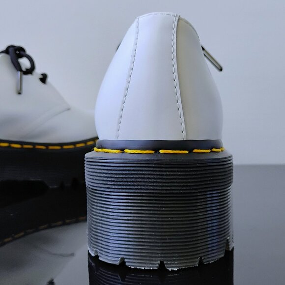 Dr. Martens Men\'s Quad Platform Derby in Beautiful Classic White main image 7